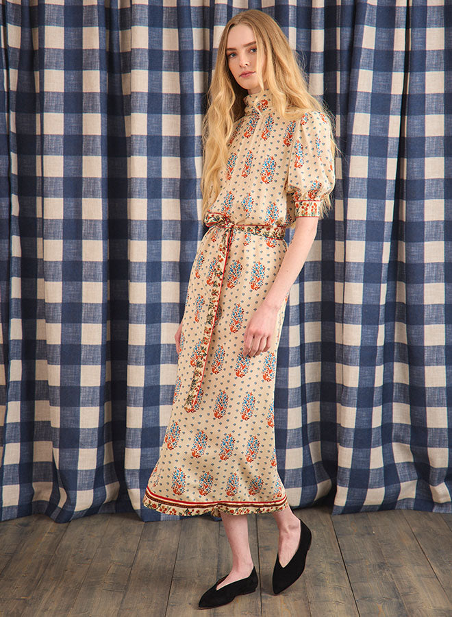 cream fall dress Langley Dress (Fall Floral Cream) 2