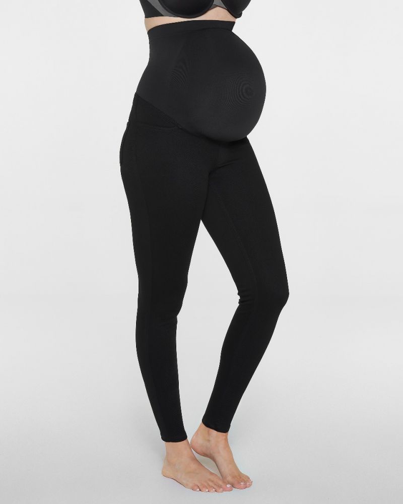 Womens SPANX black Mama Seamless Ecocare leggings | Harrods UK