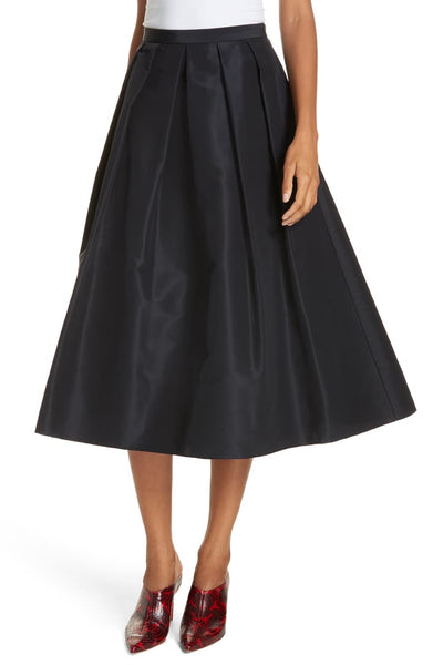 Silk faille hotsell midi skirt